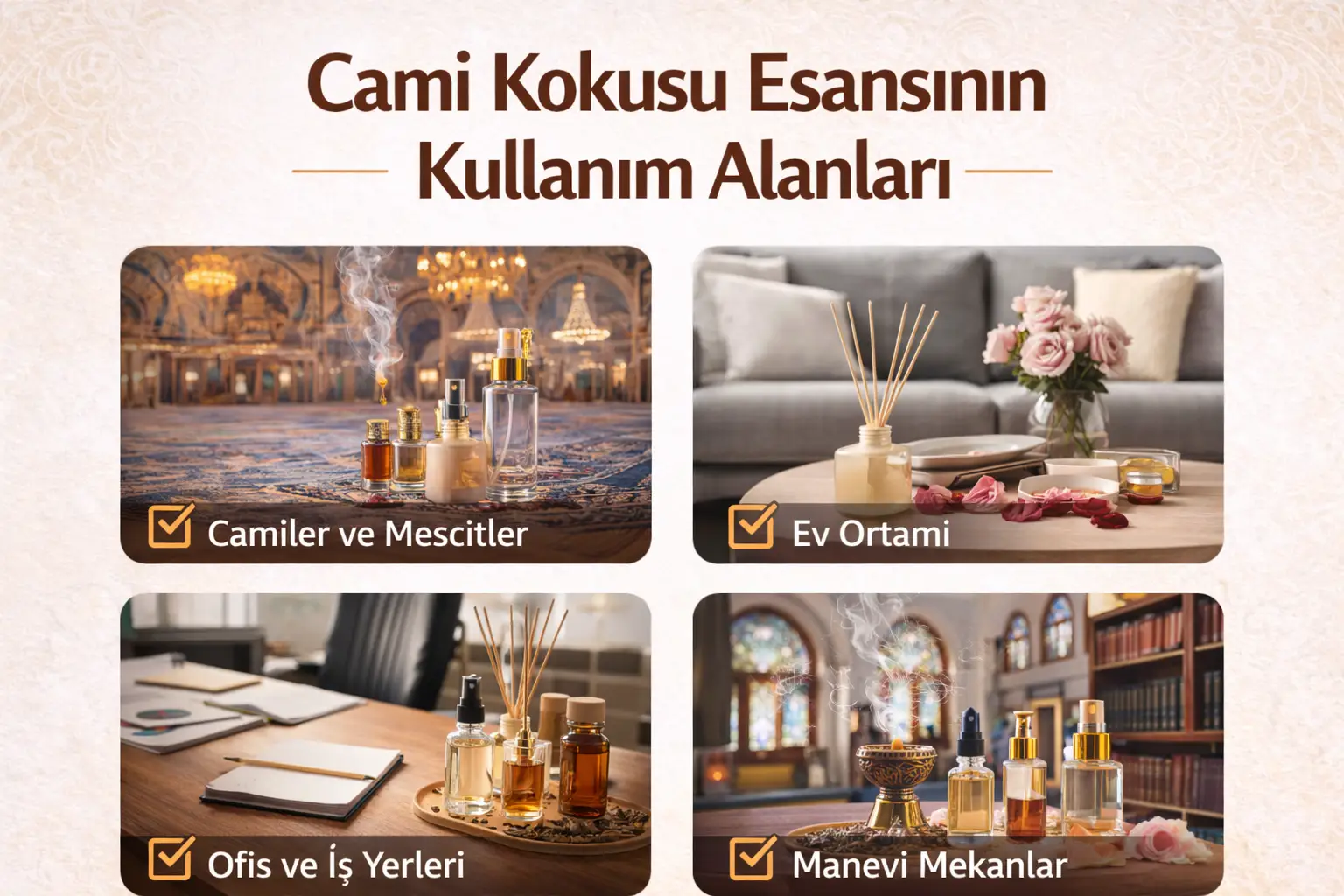 Cami Kokusu Esansının Kullanım Alanları